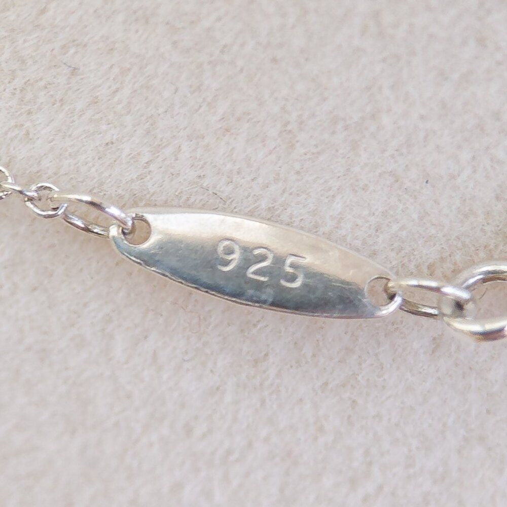 Tiffany & Co. Elsa Peretti Sterling Silver Puffy Cross Necklace + Pouch/Cloth - Picture 8 of 9